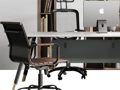 Boss Desk - Office Furniture 47 3D model