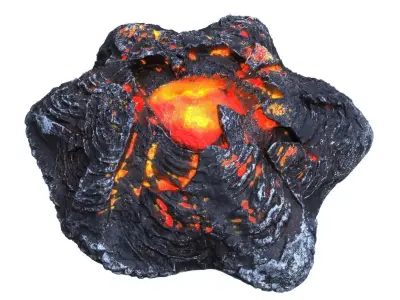 Crater HD Low-poly 3D model