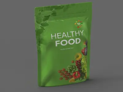 stand up pouch v11 PBR 3D model