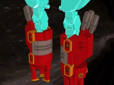 Blitzgreymon Giant Arm AND Gusion Rebake Full City Arm  3D print model