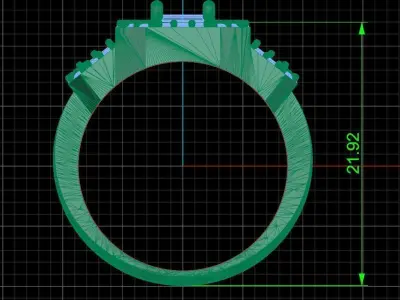Jewelry ring 370 3D print model