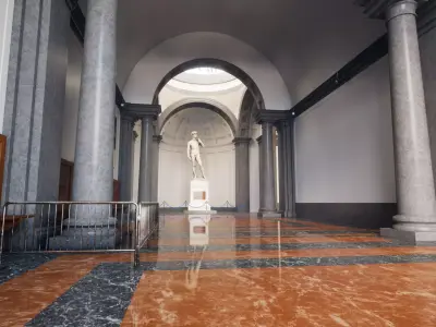 Michelangelo David Low-poly 3D model