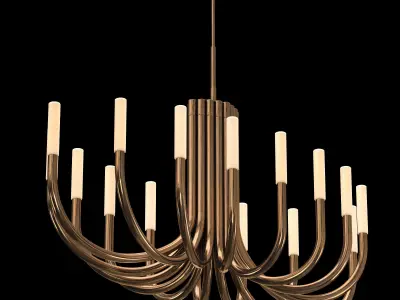ROUSSEAU OVAL CHANDELIER 50 3D model