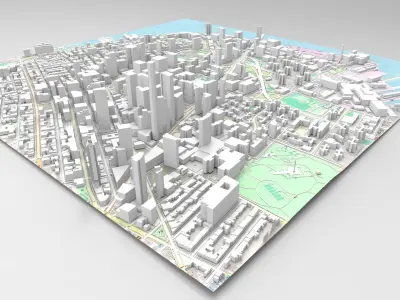 Downtown Brooklyn USA 3D model