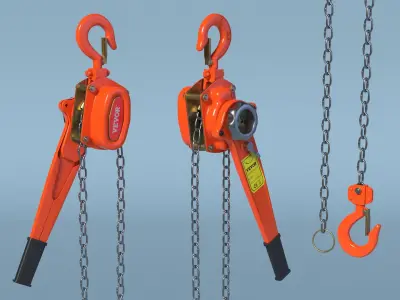  VEVOR Manual Chain Lifting Hoist Orange 