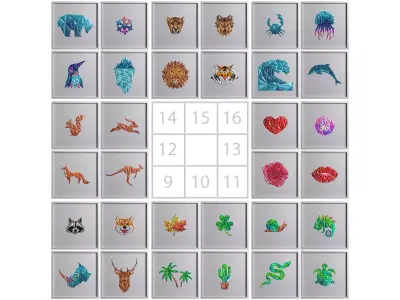 Paper Art Work Collection 2 3D Model Pack