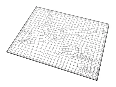 Mesh sheet of paper 3D model