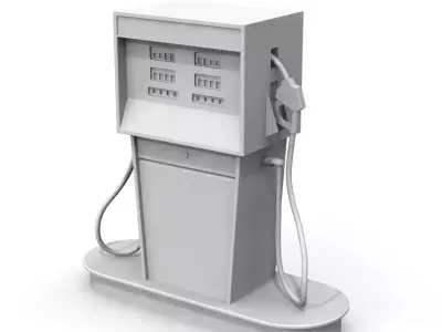 Vintage Gas Pump 3D print model