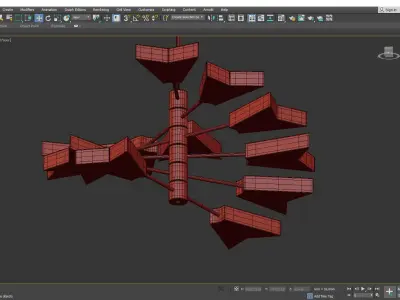 Osiris Chandelier by Matthew Fairbank Low-poly 3D model