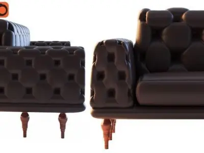 Sofa Skin 3D model