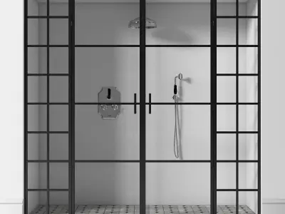 Shower Door 3D model