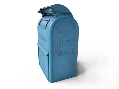 Mailbox Low-poly 3D model