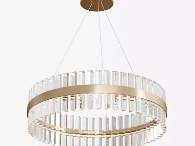 GOLD CRYSTAL CHANDELIER 3D model