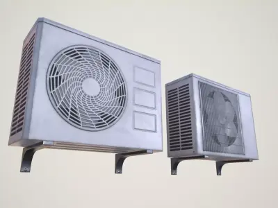 Air Conditioner Low-poly 3D model
