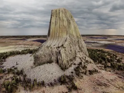 Devil Tower Multipurpose 3D Terrain Model 3D model