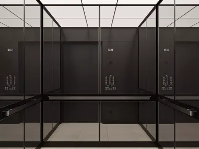 Modern style elevator 3D model