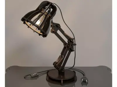 Pixar wooden lamp Free 3D model