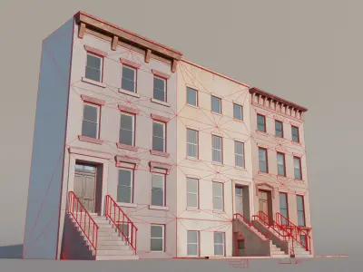 New York Buildings Free low-poly 3D model