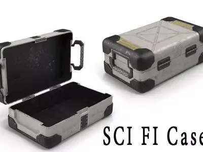 SCI FI Case Low-poly 3D model