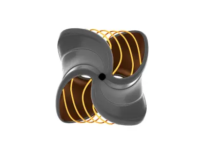 Twisted Pendant Lamp Design 3D model