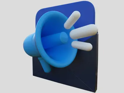 3D app web Icon Low-poly 3D model-02 Low-poly 3D model
