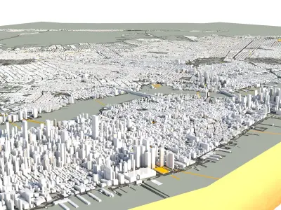 New York City USA 3D model purchase