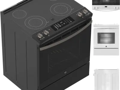 GE Appliance Collection 03 Low-poly 3D model