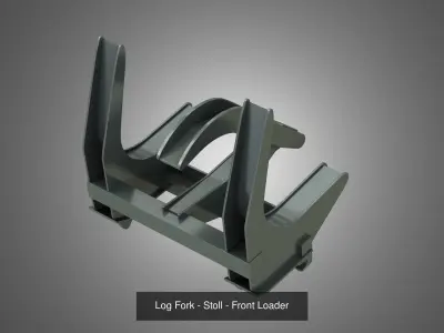 Weidemann 4070 - CX100 Telescopic Loader - With 9 Front Parts 3D Model Pack