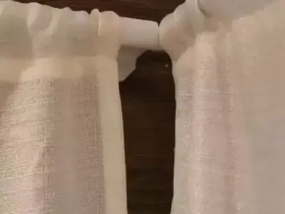 Corner support for curtains 3D print model