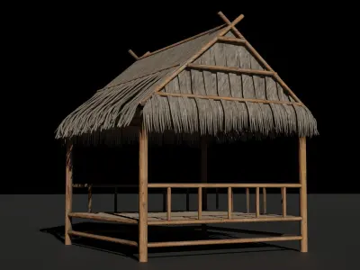 Thatch Hut 3D model