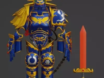 Primarch Roboute Guilliman Cosplay 3D model