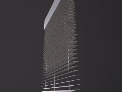 Window blind 3D Model Low-poly 3D model