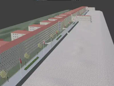 Prora - WW2 Nazi german komplex 3D model