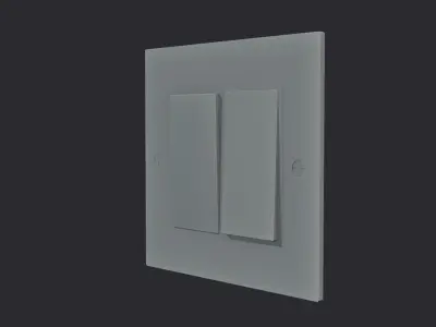 Electric Switch Board two way Swtiches with internal parts Free 3D model