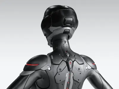  Womens Dark Sci-Fi Suit 