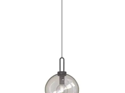 Light glass globe pendant Free 3D model