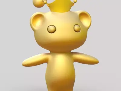 Nft Model Reddi Gold Low-poly 3D model