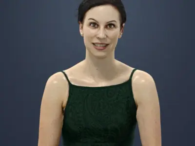  10x Scanned Elegant Sitting People Vol01 Collection Treapl 3D 