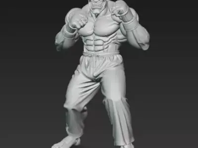 Dee Jay from Street Fighter 3D print model