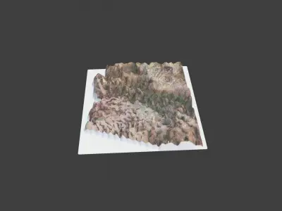 Arizona State Low-poly 3D model