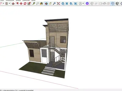 Incremental Rural House - Modular Housing System - 3d and dwg 3D model