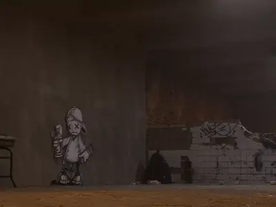 Underground passage 3D model