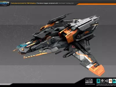 SF Bomber RX4 Low-poly 3D model