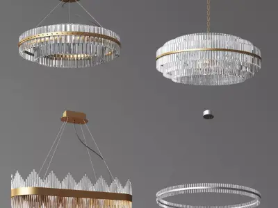 4 Ceiling Light Collection  3D model
