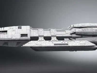 Battlestar Pegasus Scale model  3D print model