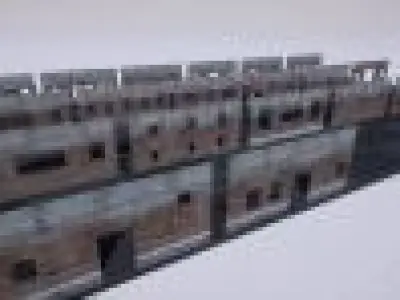 3D-Scanned Venice-North of Italy Assets - Walls Only 3D model