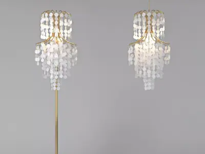 Shell Chandelier 3D model