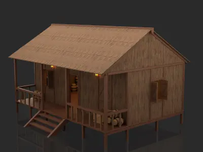 Medieval Fantasy House 02 3D model