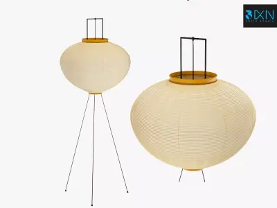 Floor Lamp Vitra Akari 10A 3D model