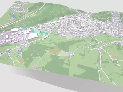Cityscape Malmedy Belgium  3D model